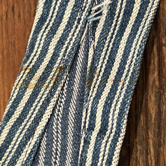 Big Mac Square Bak Overalls Hickory Striped Union Made USA Men Small Sanforized - Picture 13 of 16